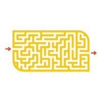 Abstact labyrinth. Game for kids. Puzzle for children. Maze conundrum. Color vector illustration.