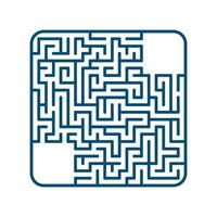 Abstact labyrinth. Game for kids. Puzzle for children. Maze conundrum. Color vector illustration.