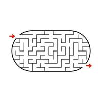 Abstact labyrinth. Game for kids. Puzzle for children. Maze conundrum. Vector illustration.