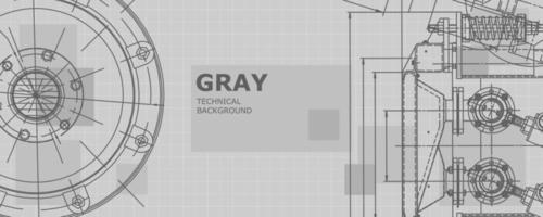 Abstract background concept mechanical engineering drawing. Engineering wallpaper vector