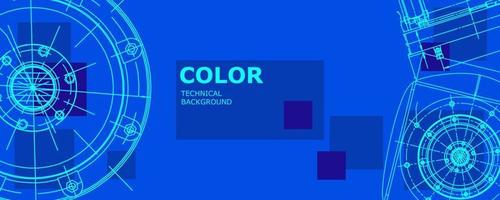 Abstract background concept mechanical engineering drawing. Engineering wallpaper vector