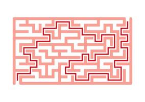 Abstract labyrinth. Game for kids. Puzzle for children. Maze conundrum. Vector illustration.