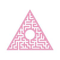 Abstact labyrinth. Game for kids. Puzzle for children. Maze conundrum. Color vector illustration.