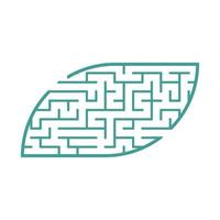 Abstact labyrinth. Game for kids. Puzzle for children. Maze conundrum. Color vector illustration.