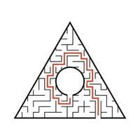 Abstact labyrinth. Game for kids. Puzzle for children. Maze conundrum. Vector illustration.