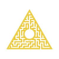 Abstact labyrinth. Game for kids. Puzzle for children. Maze conundrum. Color vector illustration.