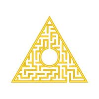 Abstact labyrinth. Game for kids. Puzzle for children. Maze conundrum. Color vector illustration.