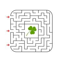 Abstact labyrinth. Game for kids. Puzzle for children. Maze conundrum. Vector illustration.