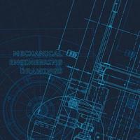 Blueprint, Sketch. Vector engineering illustration. Cover, flyer, banner