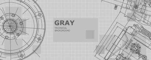 Abstract background concept mechanical engineering drawing. Engineering wallpaper vector