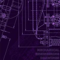 Blueprint, Sketch. Vector engineering illustration