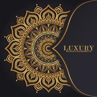 Luxury mandala round ornament pattern background vector