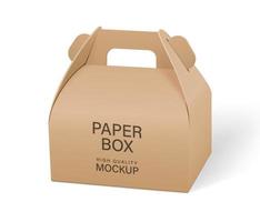 maquetas de embalaje de cajas de alimentos de papel vector