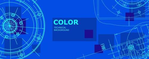 Abstract background concept mechanical engineering drawing. Engineering wallpaper vector