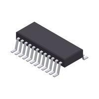 composición isométrica del microcontrolador de plata vector