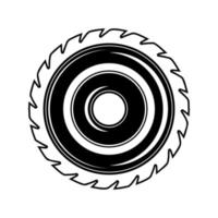 Woodwork Cutting Wheel Composition vector