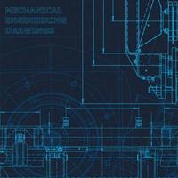 Blueprint, Sketch. Vector engineering illustration. Cover, flyer, banner