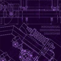 Blueprint, Sketch. Vector engineering illustration