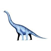 composición de dinosaurio de cuello largo vector