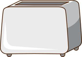 Bread toaster without bread on white background vector