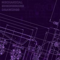 Blueprint, Sketch. Vector engineering illustration