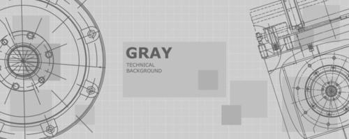 Abstract background concept mechanical engineering drawing. Engineering wallpaper vector