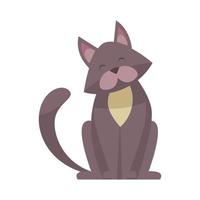 Cute Cat Grooming Composition vector