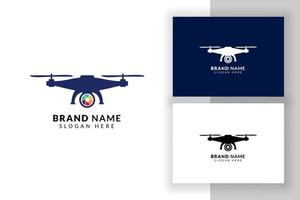 plantilla de diseño de logotipo de drone. Ilustración de símbolo de signo de abejón. vector