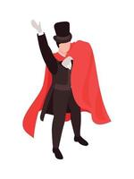 Magician With Gown Composition vector