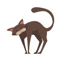 Arch Back Cat Composition vector