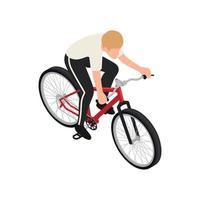 Guy On Bike Composition vector