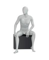 Sitting Male Mannequin Composition vector