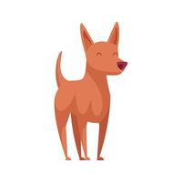 Little Orange Dog Composition vector