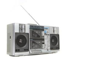 Reproductor de cinta de cassette boom box vintage foto