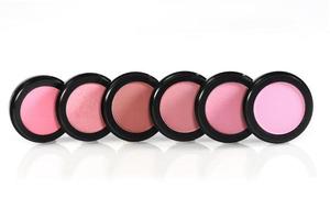 Blush Colors in Black Circular Containers photo