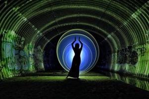 Light Painting With Color and Tube Lighting photo