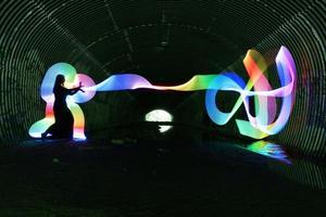 Light Painting With Color and Tube Lighting photo