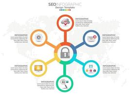 Business data visualization. Process chart. vector