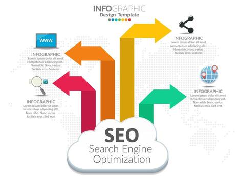 Business data visualization. Process chart. vector