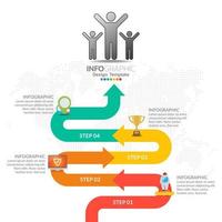 Business data visualization. Process chart. vector