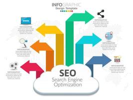 Business data visualization. Process chart. vector