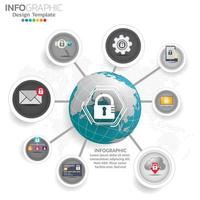 Business data visualization. Process chart. vector