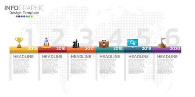 Business data visualization. Process chart. vector