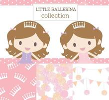 Ballerina Pattern Illustration vector