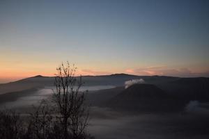 Mount Bromo is a very beautiful volcano and many tourists go there photo