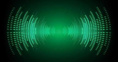 Sound waves oscillating dark light vector