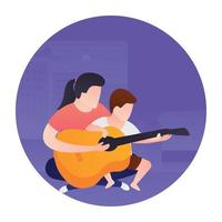 Guitar Practice Concepts vector