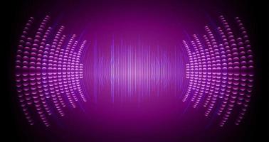 Sound waves oscillating dark light vector