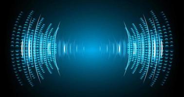 Sound waves oscillating dark light vector
