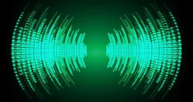 Sound waves oscillating dark light vector